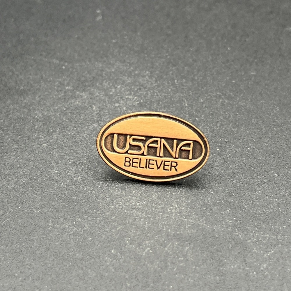 Usana Believe Bronze Tone Lapel Hat‎ Pin